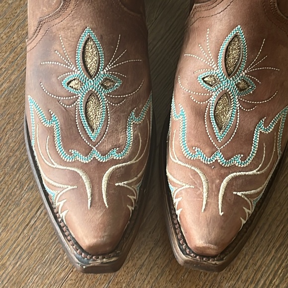 Corral Circle G snip toe cowboy boots 9.5 New In Box - Picture 8 of 13